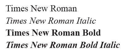 typographie exemples 