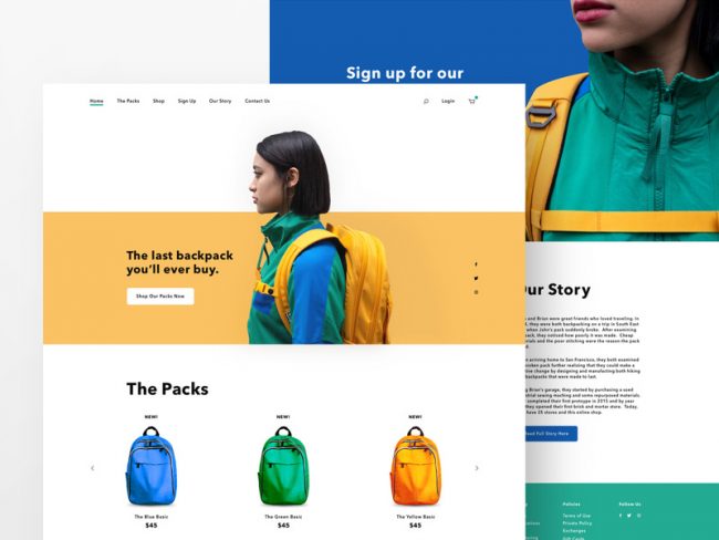landing page exemple