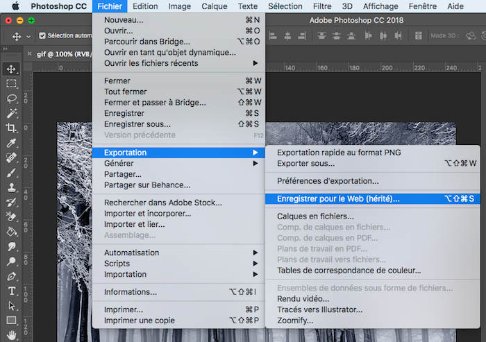 faire un gif sur photoshop