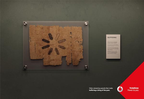 Affiche publicitaire Vodafone