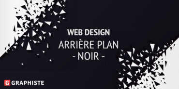 Web design arrière plan noir