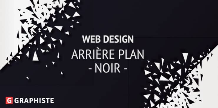 Web design arrière plan noir