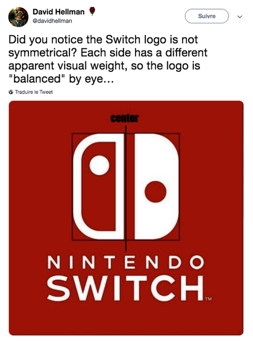 Symétrie logo Nintendo Switch