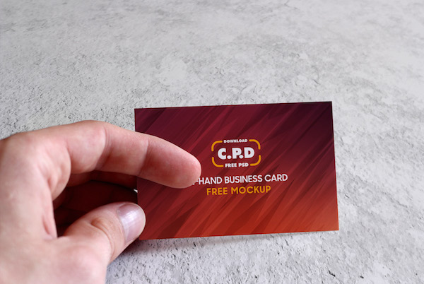 In Hand business card