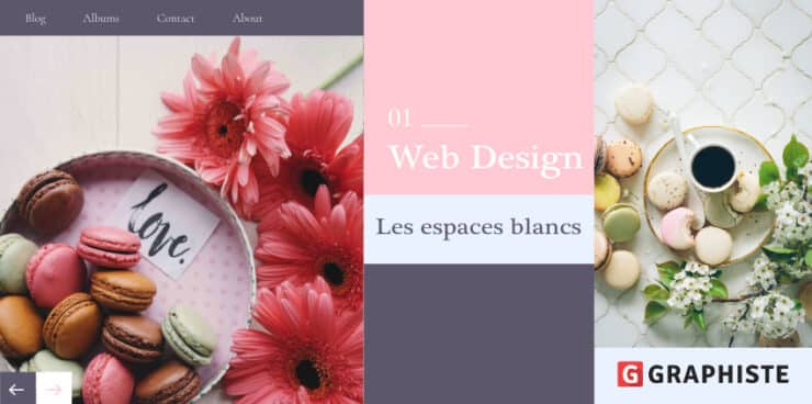 Espace blanc web design