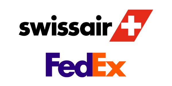 Typographie Swissair Fedex