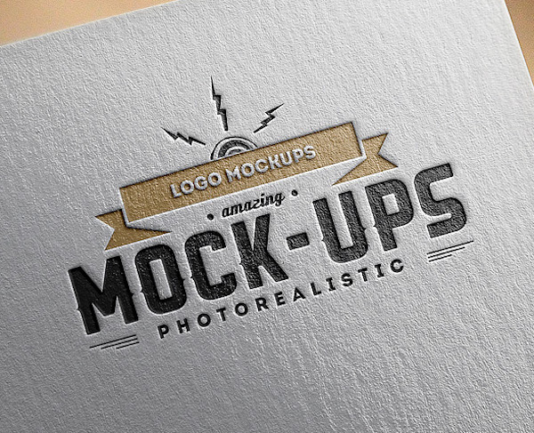 Mockup papier logo