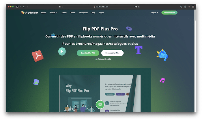 Flipbuilder faire une brochure