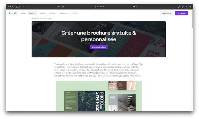 Canva brochure