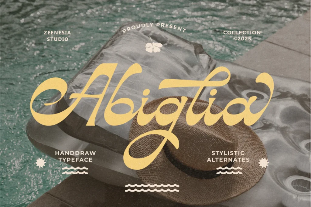 abiglia typographie manuscrite