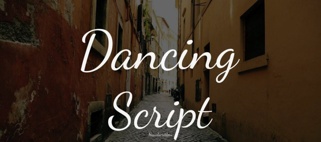 typographie dancing script