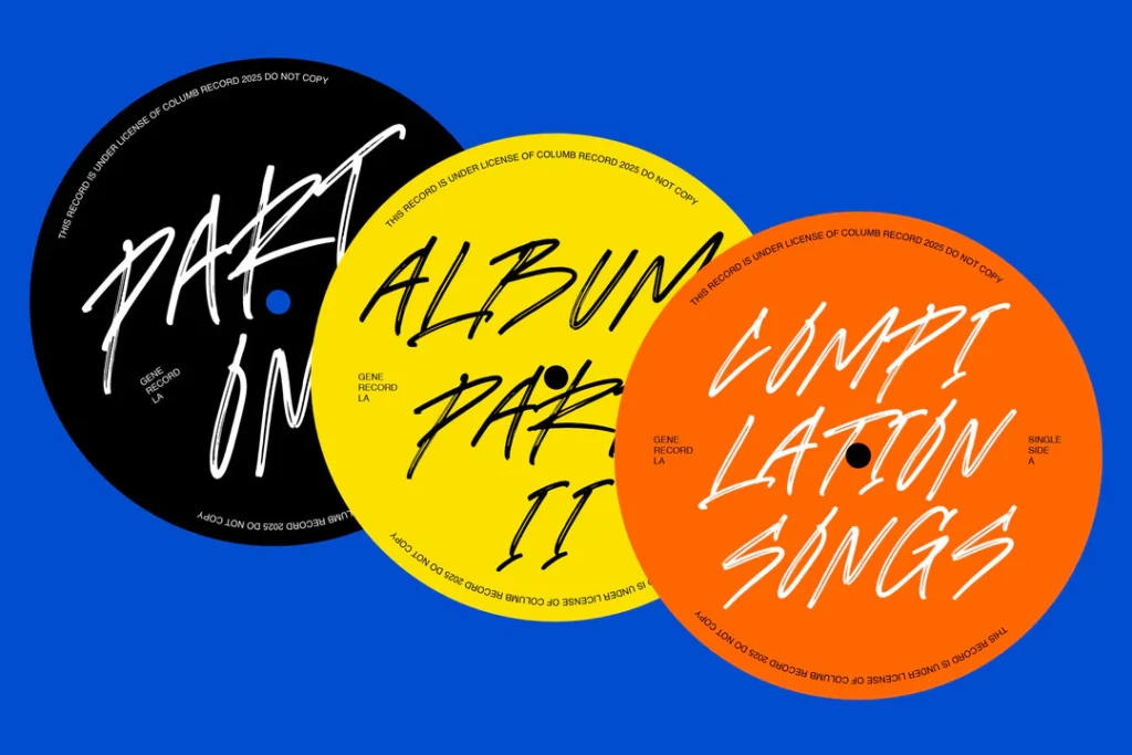 typographie manuscrite emoria