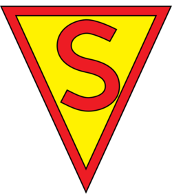 Logo triangulaire Superman