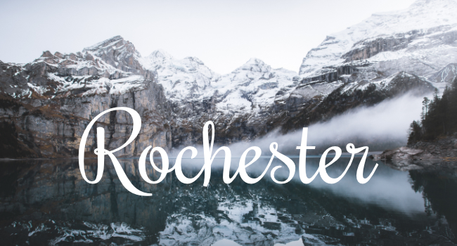 Typographie Rochester