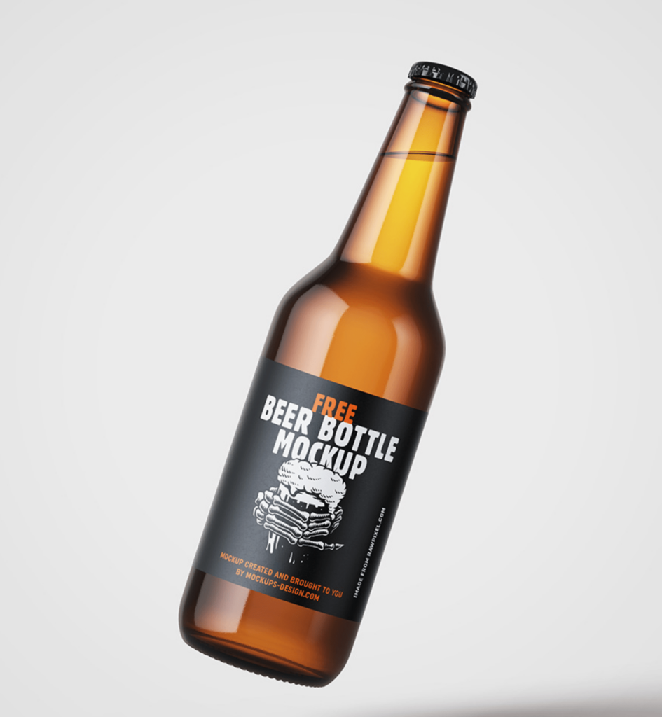 Mockup bouteille de bière