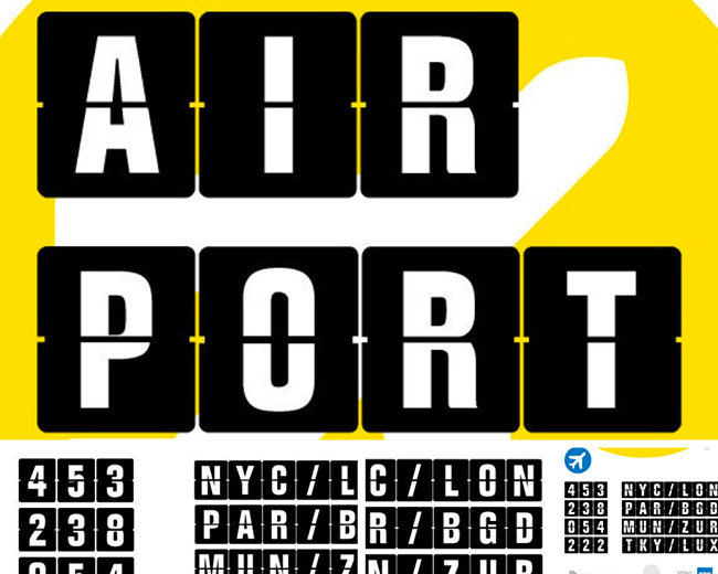 air port police typographie pour graphiste