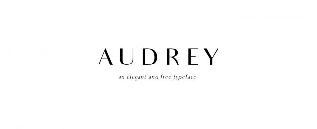 Audrey typographie pour graphiste gratuite
