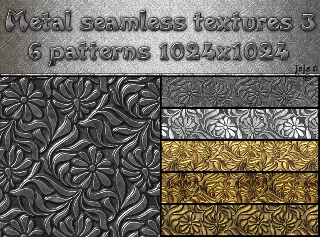 textur metall décoration fleurs effet brossé pour graphiste