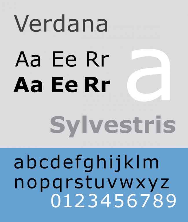 typographie Verdana