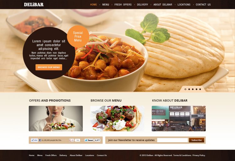 site webdesign restaurant