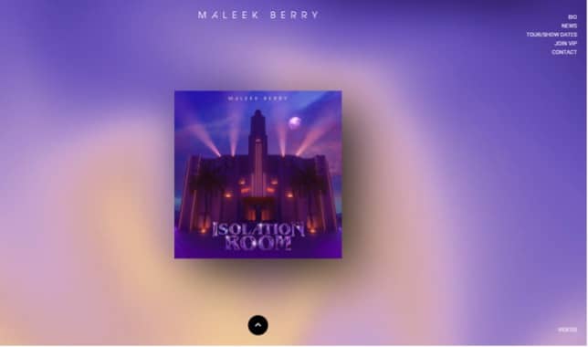 site web Maleek Berry