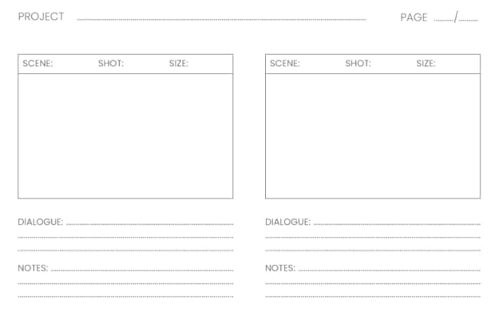 guide complet storyboard vierge