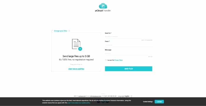 outils transfert emails volumineux pcloud