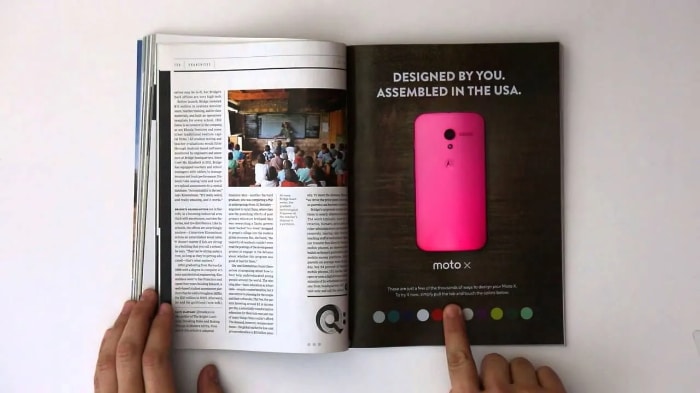 publicité magazine couleur Motorola