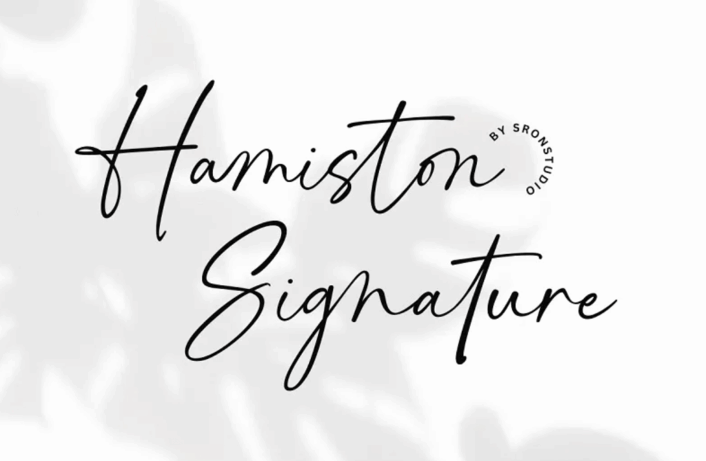 typographie signature