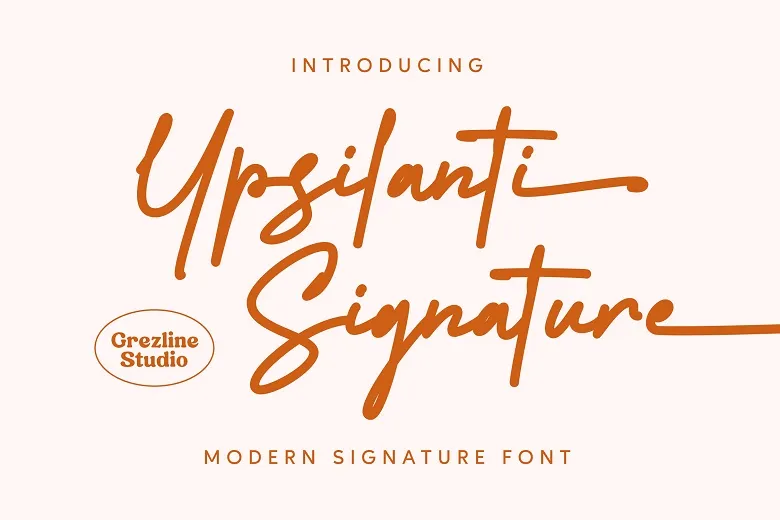 typographie signature
