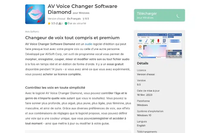 Logiciel modificateur de voix en temps réel gratuit pour PC / Mac