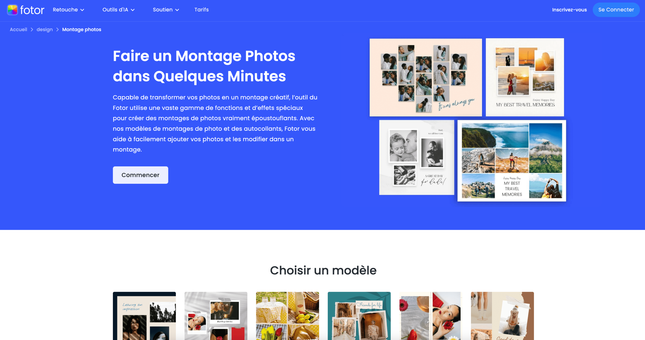 fotor logiciel montage photo gratuit