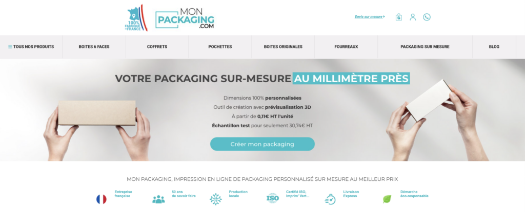 MonPackaging création de packaging