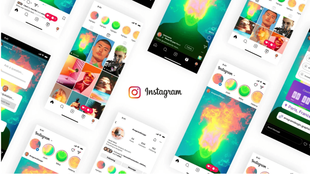 mockup instagram