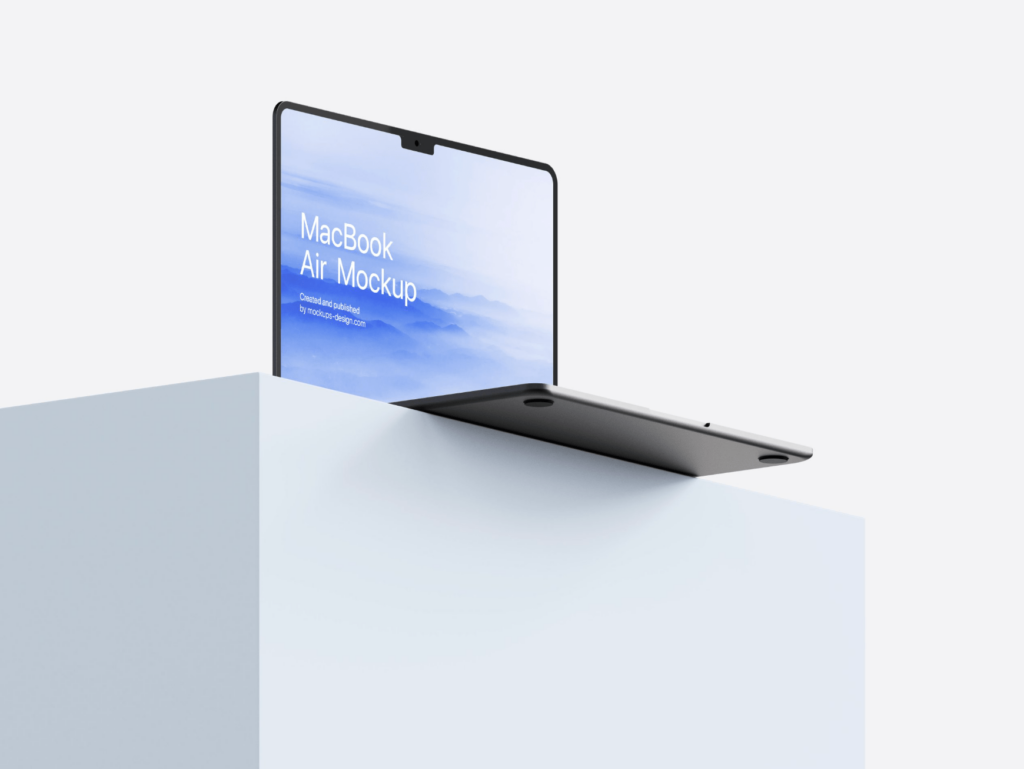 mockup d'ordinateur gratuit macbook