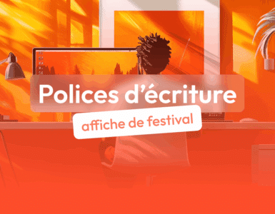 police d'écriture affiche