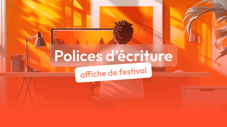 police d'écriture affiche