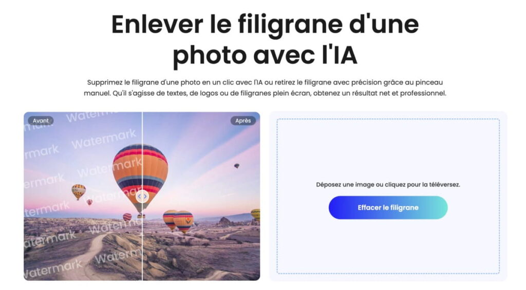 fotor enlever filigrane