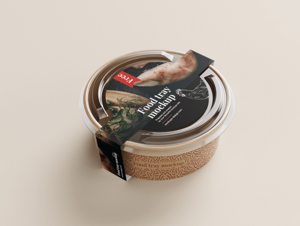 mockup boite alimentaire