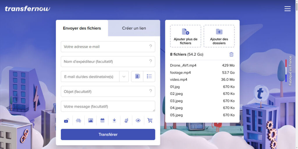 envoyer fichier volumieux