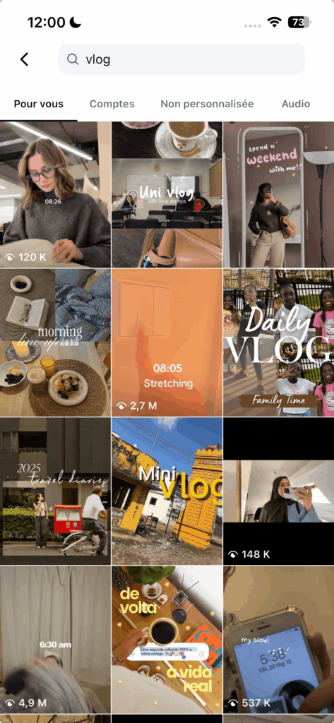 tendance vidéo vlog