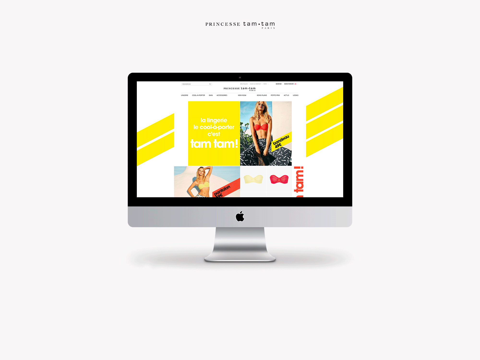 Design de la home page