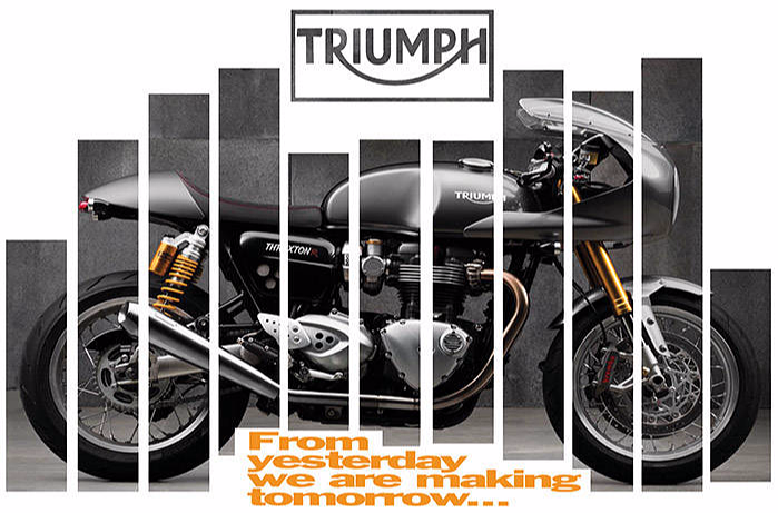 Triumph Thruxton publicité