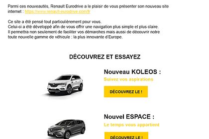 Emailing Renault Eurodrive