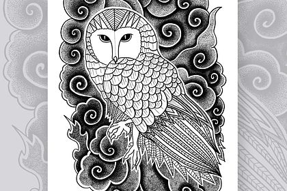 Poster décoratif - Mystic owl