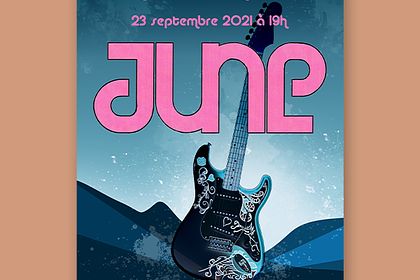 Affiche pour le groupe de rock June