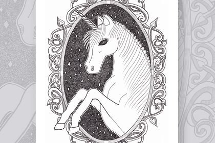 Poster décoratif - Dark unicorn