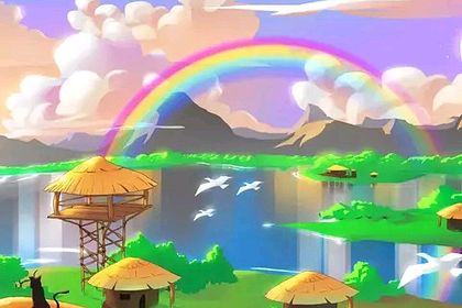 Paysage rainbow Nuage