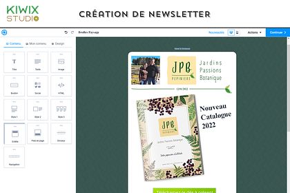 Template pour Newsletter - Brolles Paysage