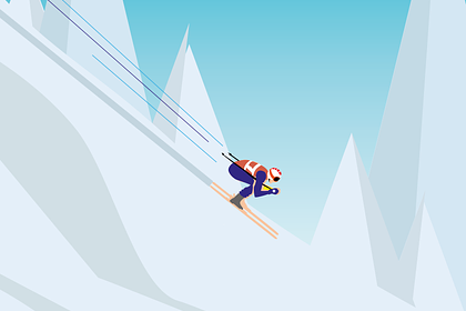 Affiche compétition de ski Courchevel-Méribel 2023